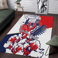 Panama Harpy Eagle Area Rug Pro Mundi Beneficio Flor del Espiritu Santo - Wonder Print Shop