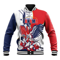 Personalized Panama Harpy Eagle Baseball Jacket Pro Mundi Beneficio Flor del Espiritu Santo - Wonder Print Shop