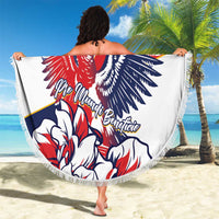 Panama Harpy Eagle Beach Blanket Pro Mundi Beneficio Flor del Espiritu Santo - Wonder Print Shop