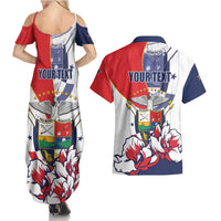 Personalized Panama Harpy Eagle Couples Matching Summer Maxi Dress and Hawaiian Shirt Pro Mundi Beneficio Flor del Espiritu Santo - Wonder Print Shop