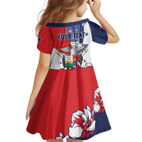 Personalized Panama Harpy Eagle Family Matching Short Sleeve Bodycon Dress and Hawaiian Shirt Pro Mundi Beneficio Flor del Espiritu Santo - Wonder Print Shop