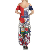 Personalized Panama Harpy Eagle Family Matching Summer Maxi Dress and Hawaiian Shirt Pro Mundi Beneficio Flor del Espiritu Santo - Wonder Print Shop