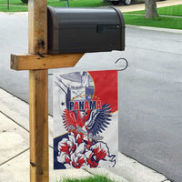 Panama Harpy Eagle Garden Flag Pro Mundi Beneficio Flor del Espiritu Santo - Wonder Print Shop