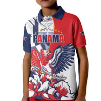 Personalized Panama Harpy Eagle Kid Polo Shirt Pro Mundi Beneficio Flor del Espiritu Santo - Wonder Print Shop