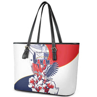Panama Harpy Eagle Leather Tote Bag Pro Mundi Beneficio Flor del Espiritu Santo - Wonder Print Shop