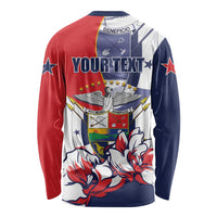 Personalized Panama Harpy Eagle Long Sleeve Shirt Pro Mundi Beneficio Flor del Espiritu Santo - Wonder Print Shop