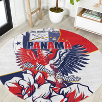 Panama Harpy Eagle Round Carpet Pro Mundi Beneficio Flor del Espiritu Santo