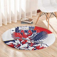 Panama Harpy Eagle Round Carpet Pro Mundi Beneficio Flor del Espiritu Santo