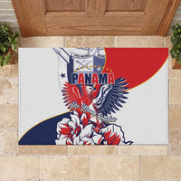 Panama Harpy Eagle Rubber Doormat Pro Mundi Beneficio Flor del Espiritu Santo - Wonder Print Shop