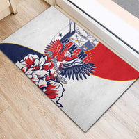 Panama Harpy Eagle Rubber Doormat Pro Mundi Beneficio Flor del Espiritu Santo - Wonder Print Shop
