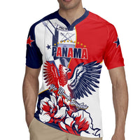 Personalized Panama Harpy Eagle Rugby Jersey Pro Mundi Beneficio Flor del Espiritu Santo - Wonder Print Shop