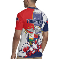 Personalized Panama Harpy Eagle Rugby Jersey Pro Mundi Beneficio Flor del Espiritu Santo - Wonder Print Shop