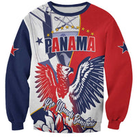 Personalized Panama Harpy Eagle Sweatshirt Pro Mundi Beneficio Flor del Espiritu Santo - Wonder Print Shop