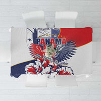 Panama Harpy Eagle Tablecloth Pro Mundi Beneficio Flor del Espiritu Santo - Wonder Print Shop