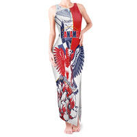 Personalized Panama Harpy Eagle Tank Maxi Dress Pro Mundi Beneficio Flor del Espiritu Santo - Wonder Print Shop