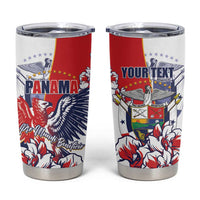 Personalized Panama Harpy Eagle Tumbler Cup Pro Mundi Beneficio Flor del Espiritu Santo - Wonder Print Shop