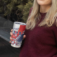 Personalized Panama Harpy Eagle Tumbler Cup Pro Mundi Beneficio Flor del Espiritu Santo - Wonder Print Shop