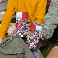 Personalized Panama Harpy Eagle Tumbler Cup Pro Mundi Beneficio Flor del Espiritu Santo - Wonder Print Shop