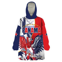 Personalized Panama Harpy Eagle Wearable Blanket Hoodie Pro Mundi Beneficio Flor del Espiritu Santo - Wonder Print Shop