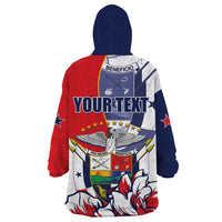 Personalized Panama Harpy Eagle Wearable Blanket Hoodie Pro Mundi Beneficio Flor del Espiritu Santo - Wonder Print Shop