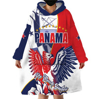 Personalized Panama Harpy Eagle Wearable Blanket Hoodie Pro Mundi Beneficio Flor del Espiritu Santo - Wonder Print Shop