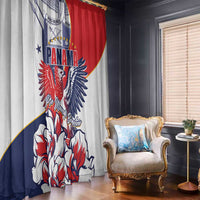 Panama Harpy Eagle Window Curtain Pro Mundi Beneficio Flor del Espiritu Santo - Wonder Print Shop