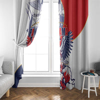 Panama Harpy Eagle Window Curtain Pro Mundi Beneficio Flor del Espiritu Santo - Wonder Print Shop