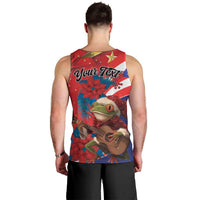 Personalized Puerto Rico Christmas Men Tank Top Coqui Frog Playing Guitar - Wonder Print Shop