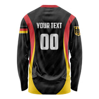 Custom Germany 2025 Champions Basketball Black Long Sleeve Shirt - Wonder Print Shop