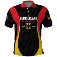 Custom Germany 2025 Champions Basketball Black Polo Shirt - Wonder Print Shop