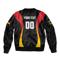 Custom Germany 2025 Champions Basketball Black Sleeve Zip Bomber Jacket - Wonder Print Shop