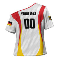 Custom Germany 2025 Champions Basketball White Cross Shoulder Shirt - Wonder Print Shop