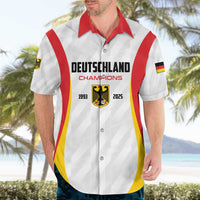 Custom Germany 2025 Champions Basketball White Hawaiian Shirt - Wonder Print Shop