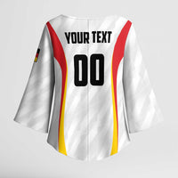 Custom Germany 2025 Champions Basketball White Kimono Sleeve Blouse - Wonder Print Shop
