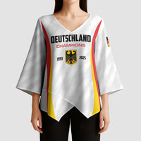 Custom Germany 2025 Champions Basketball White Kimono Sleeve Blouse - Wonder Print Shop