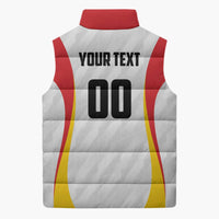 Custom Germany 2025 Champions Basketball White Sleeveless Puffer Jacket - Wonder Print Shop