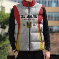 Custom Germany 2025 Champions Basketball White Sleeveless Puffer Jacket - Wonder Print Shop