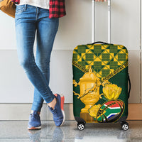 Custom South Africa Rugby Luggage Cover Go Bokke Champion 2023 World Cup - Wonder Print Shop