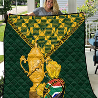 Custom South Africa Rugby Quilt Go Bokke Champion 2023 World Cup - Wonder Print Shop