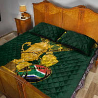 Custom South Africa Rugby Quilt Bed Set Go Bokke Champion 2023 World Cup - Wonder Print Shop