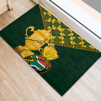 Custom South Africa Rugby Rubber Doormat Go Bokke Champion 2023 World Cup - Wonder Print Shop