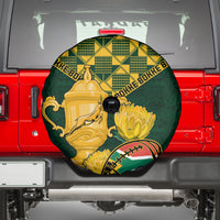 Custom South Africa Rugby Spare Tire Cover Go Bokke Champion 2023 World Cup - Wonder Print Shop