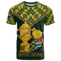 Custom South Africa Rugby T Shirt Go Bokke Champion 2023 World Cup - Wonder Print Shop