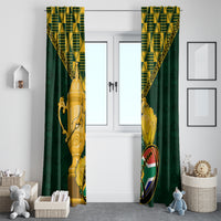 Custom South Africa Rugby Window Curtain Go Bokke Champion 2023 World Cup - Wonder Print Shop