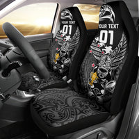 Custom New Zealand Silver Fern Rugby Car Seat Cover Aotearoa Champion 2023 World Cup - Wonder Print Shop
