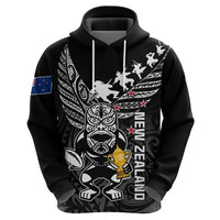 Custom New Zealand Silver Fern Rugby Hoodie Aotearoa Champion 2023 World Cup - Wonder Print Shop