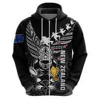 Custom New Zealand Silver Fern Rugby Hoodie Aotearoa Champion 2023 World Cup - Wonder Print Shop