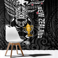 Custom New Zealand Silver Fern Rugby Window Curtain Aotearoa Champion 2023 World Cup - Wonder Print Shop