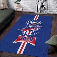 Cape Verde 2026 Football Area Rug Blue Sharks WC Debut - Wonder Print Shop