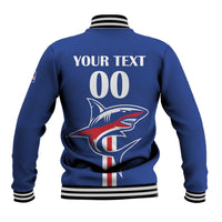 Custom Cape Verde 2026 Football Baseball Jacket Blue Sharks WC Debut - Wonder Print Shop